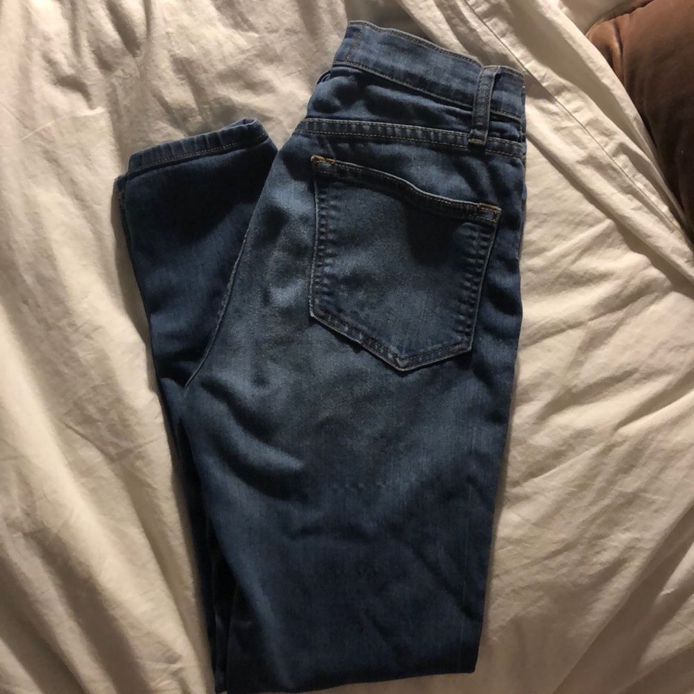 Free people size 25 high rise skinny jeans